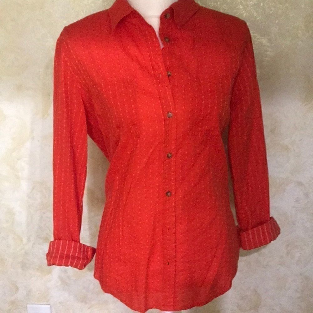 Orange Merona Blouse!!   - Picture 2 of 4